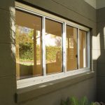 Glass windows installed in home