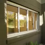Glass windows installed in home