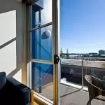 Sliding glass doors installed on balcony